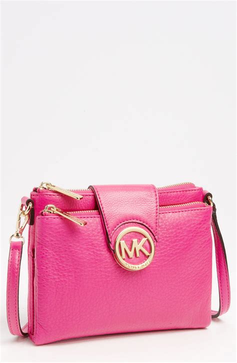 michael kors love bag pink|Michael Kors pink crossbody bag.